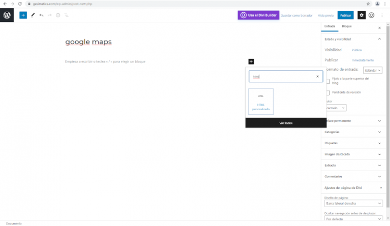 Como incluir un mapa de google en tu web - Carmelo Andres